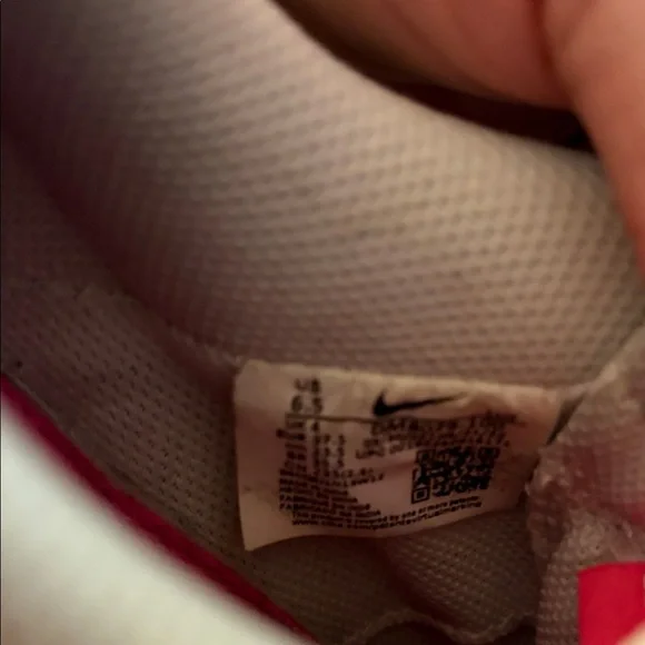 Nike White and Black Pink Court Vision Shoes - Picture 5 of 7